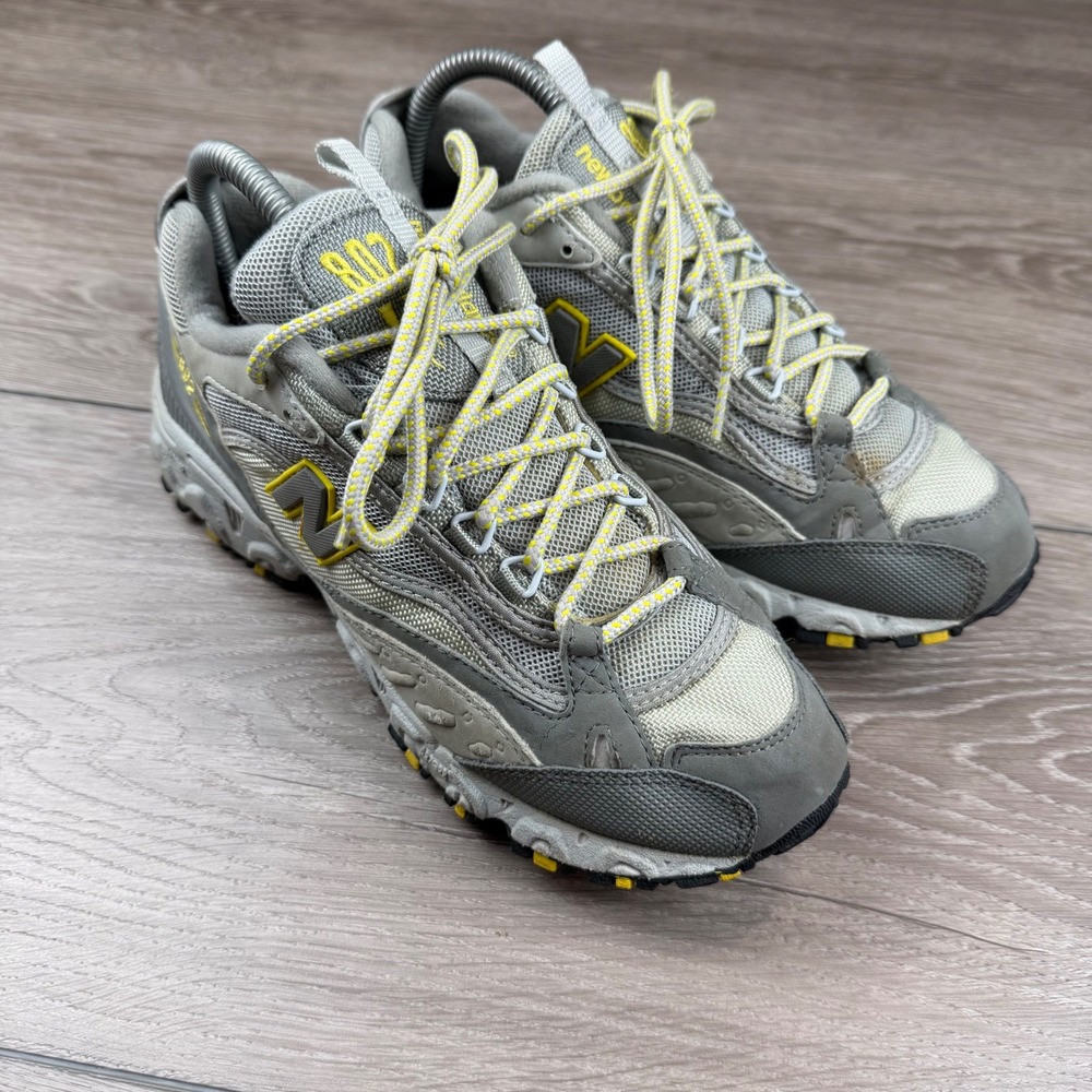 New Balance Womens 802 All Terrain Trail Running Shoes Grey Yellow Size 8 - Picture 3 of 8